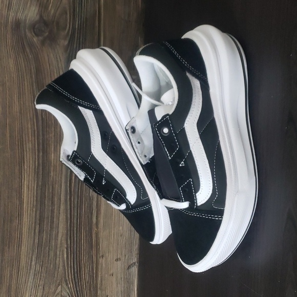 Vans Shoes - New Vans Old Skool Over Black White Platform Sneakers